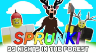 Play 99 Nights in the Forest Sprunki Mod now!