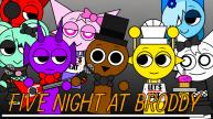 Play FNAF Sprunki: Five Nights at Bruddy now!