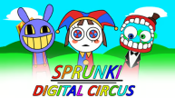 Play Sprunki Circo Digital now!